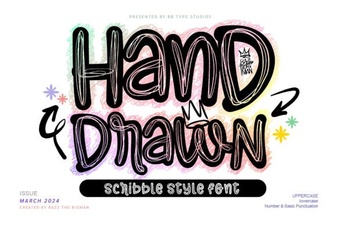 Creative Hand Drawn Fonts for Authentic Projects