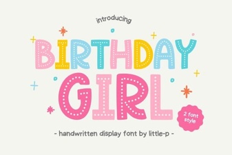 Creative Fonts for Birthday Girl Projects