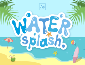 Creative Typography with Water Splash Font Effects