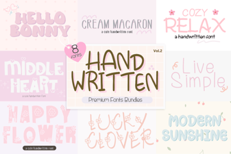 Handwritten Font Bundles for Creative Design Projects