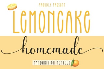 Crafting with the Lemoncake Homemade Duo Font