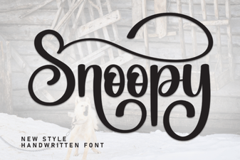 Craft Your Project with the Snoopy Font Style